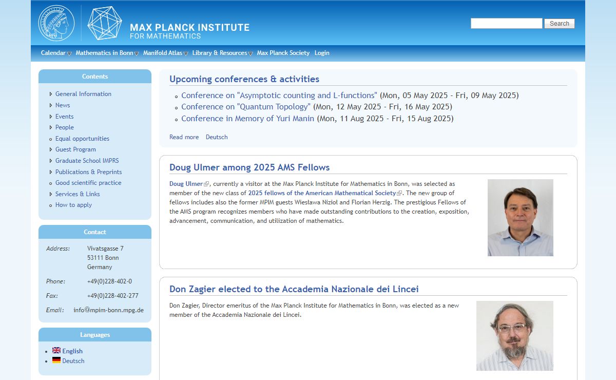 Max Planck Institute for Mathematics