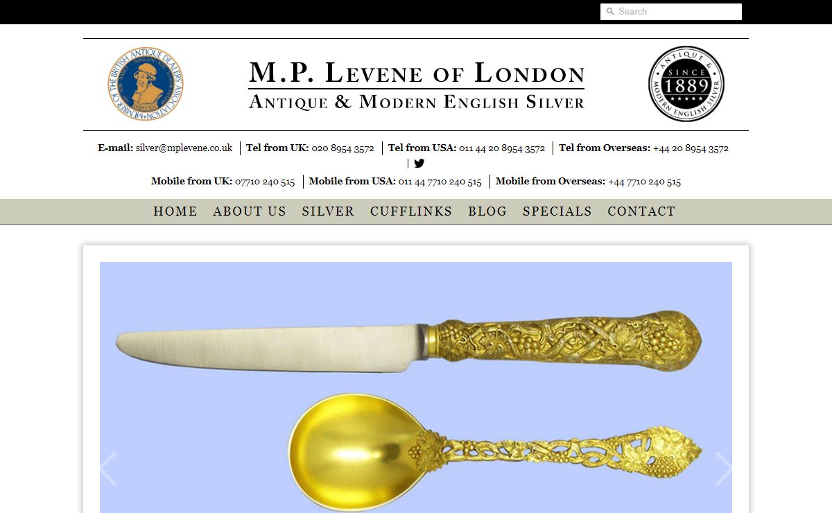 Antique Silver | Luxury Modern English Silver - M.P. Levene of London