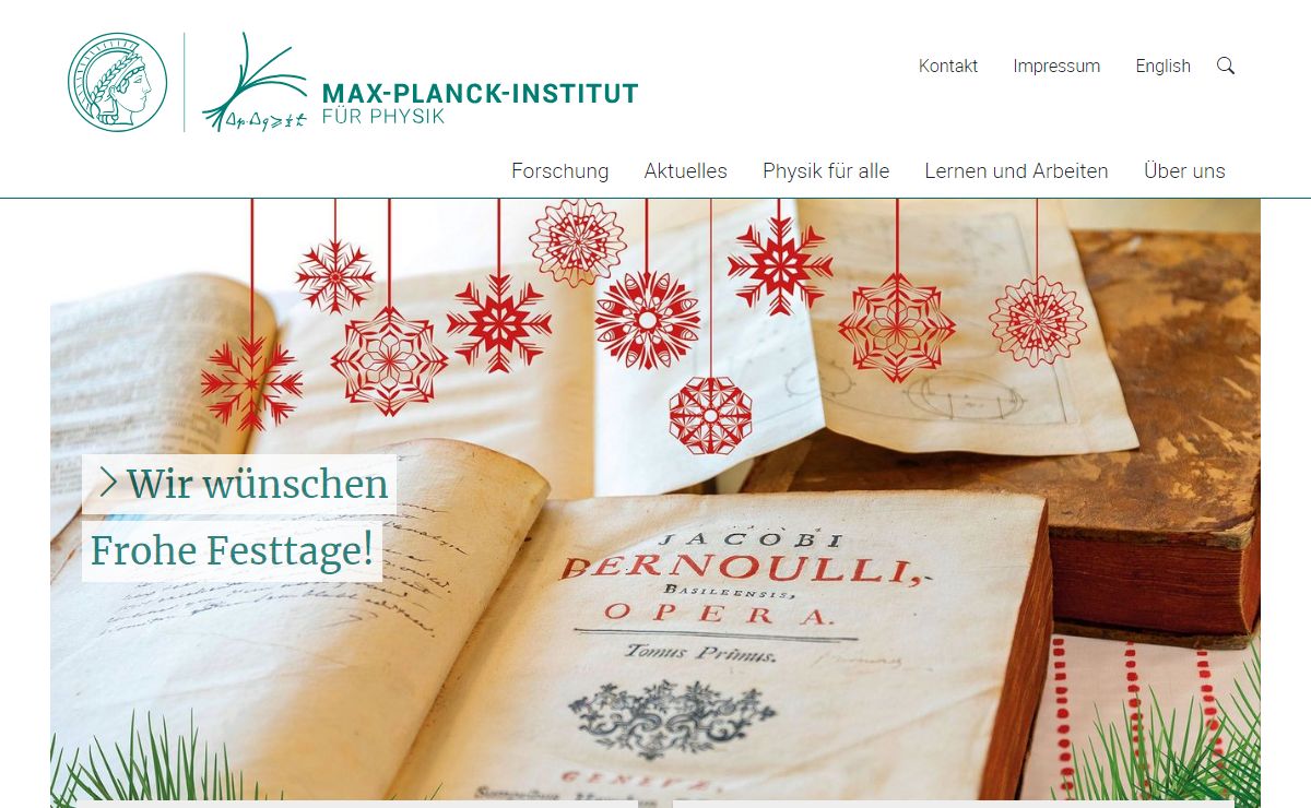 Startseite | Max Planck Institut für Physik