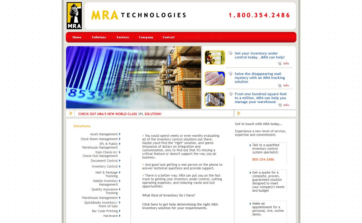 MRA Technologies Home Page