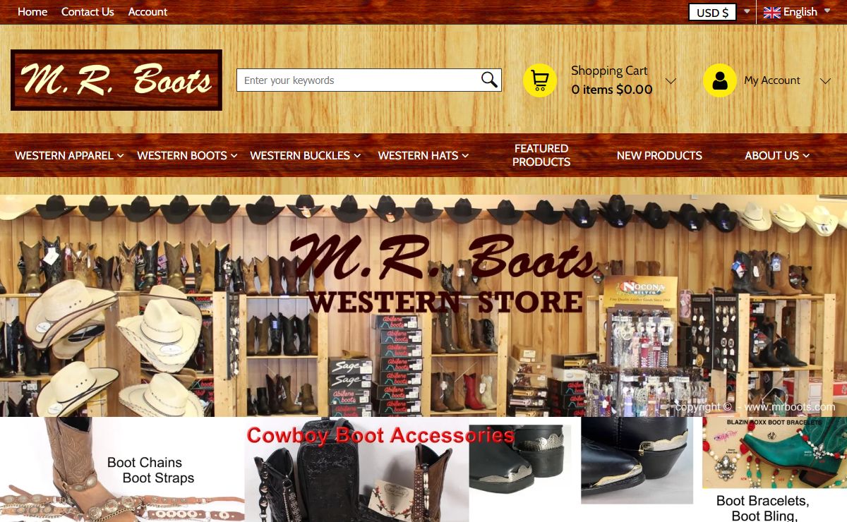 M.R. Boots Western Store -