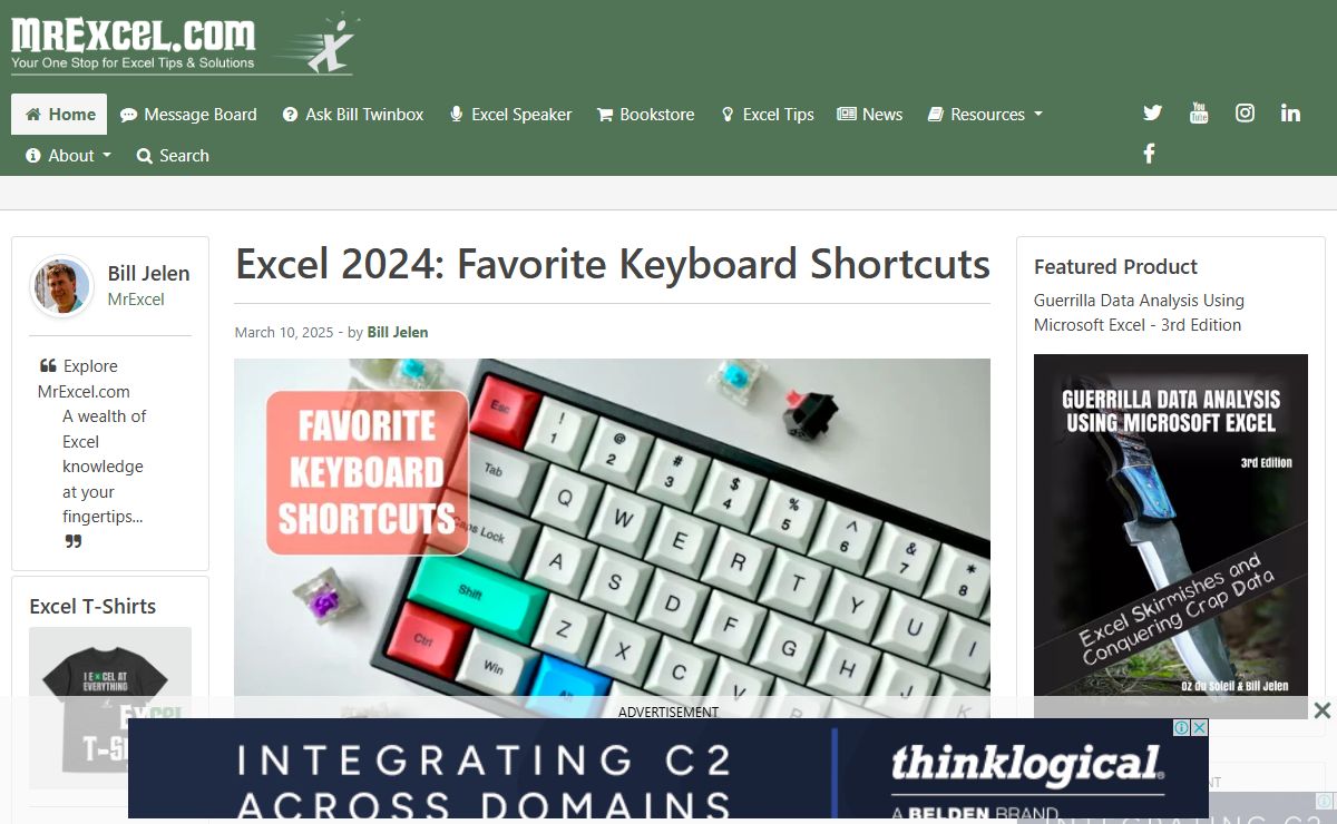 Excel Tips & Solutions Since 1998 - MrExcel Publishing