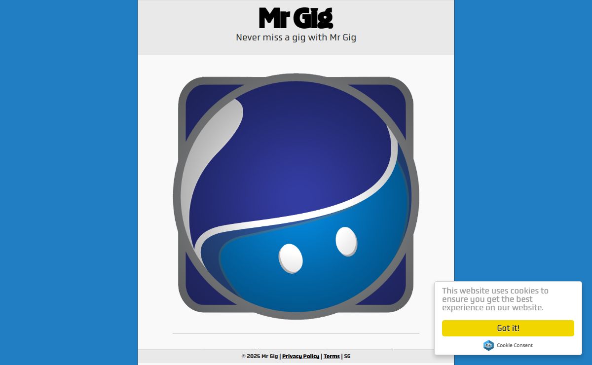 Mr Gig - Never miss a gig!