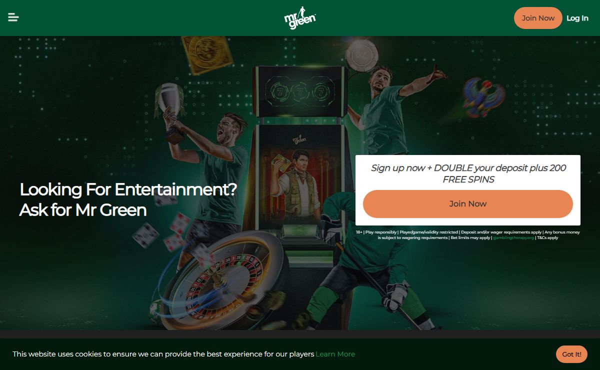 Mr Green Online Casino - Slots, Live Casino, Sportsbook & more