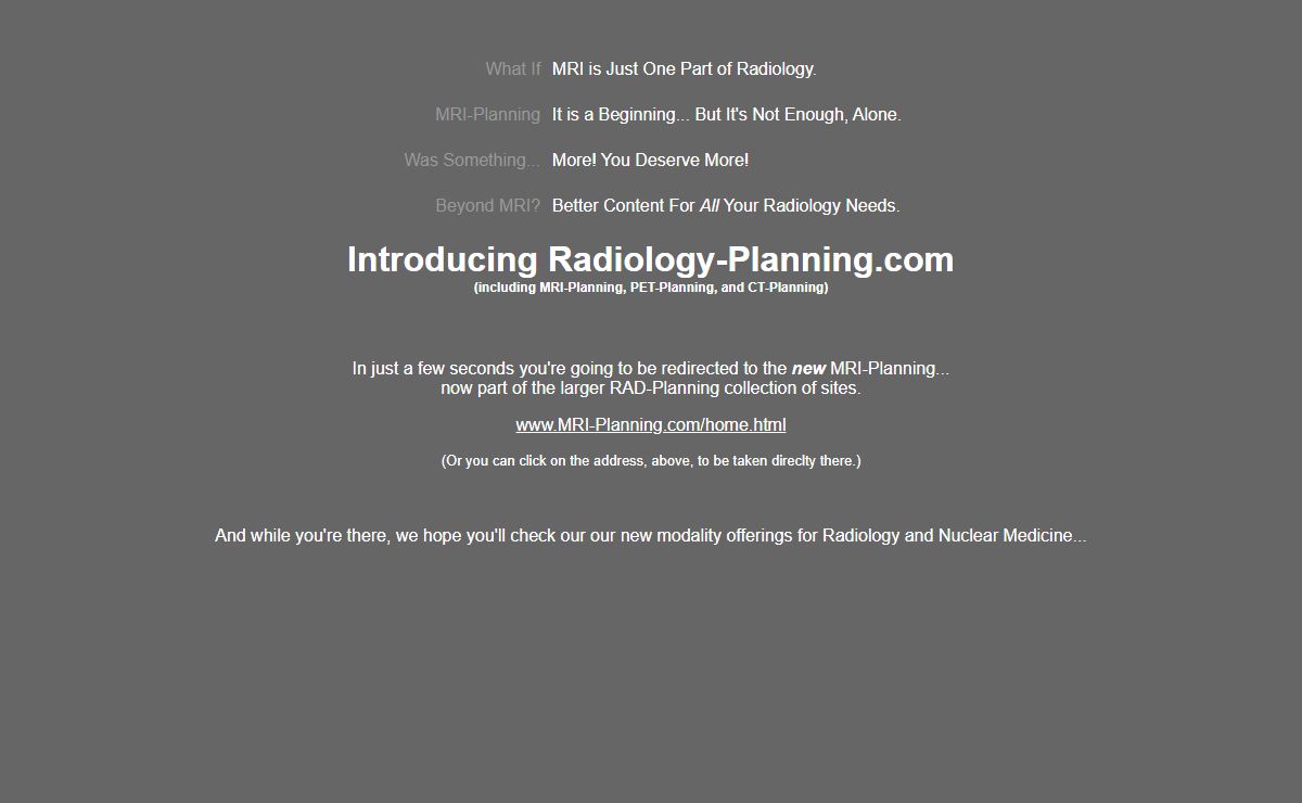 What If MRI-Planning Was Something More?