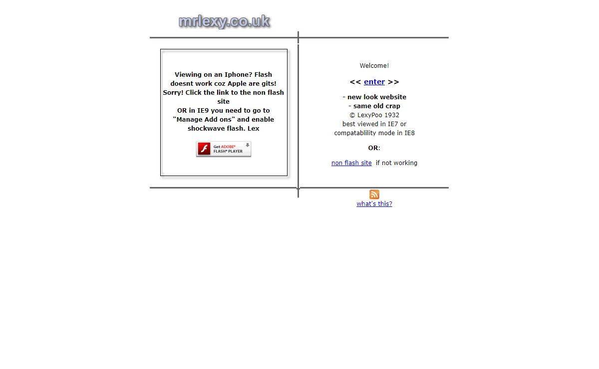 MrLexy dot co dot UK - 2012-