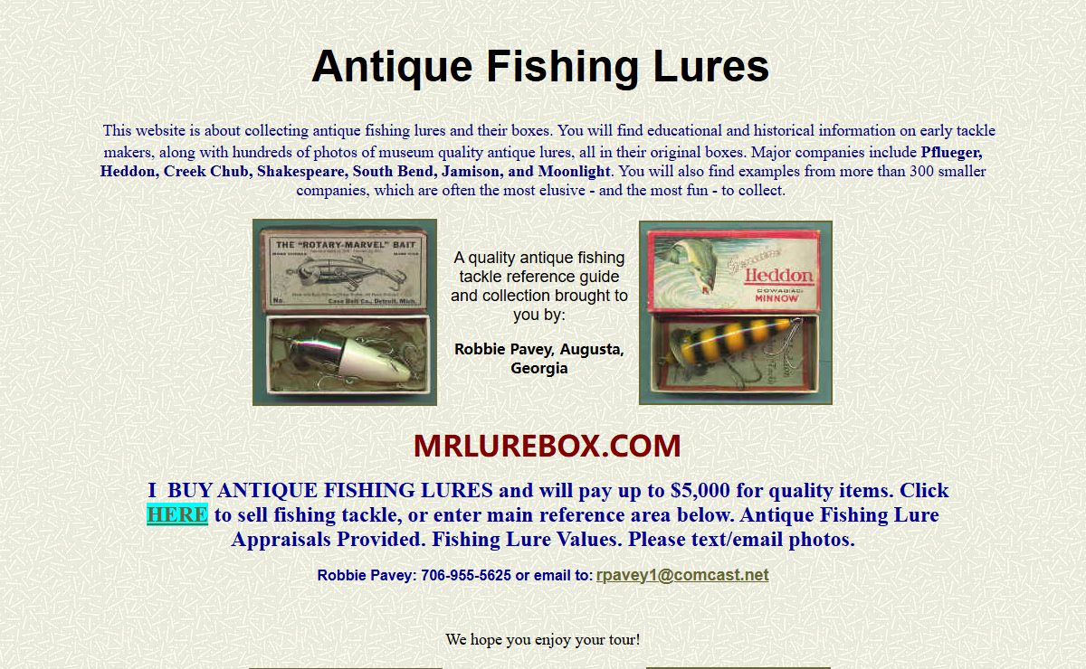 Antique Fishing Lures and their Wonderful Boxes
