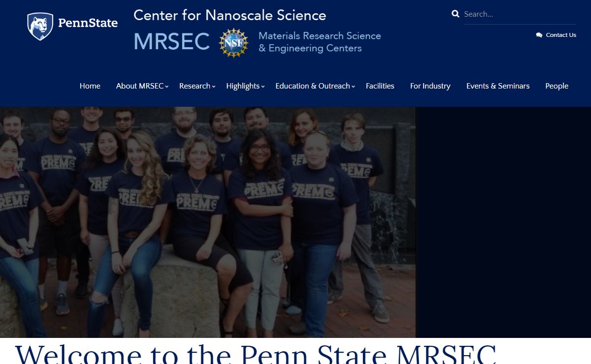 Welcome to the Penn State MRSEC | MRSEC: The Center for Nanoscale Science