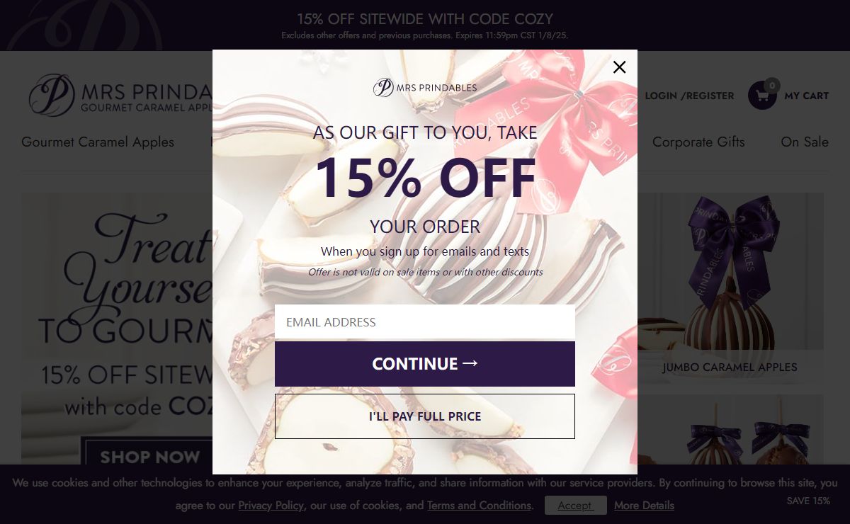 Buy Caramel Apples Online | Gourmet Chocolate Covered Treats Delivered | Mrs Prindables