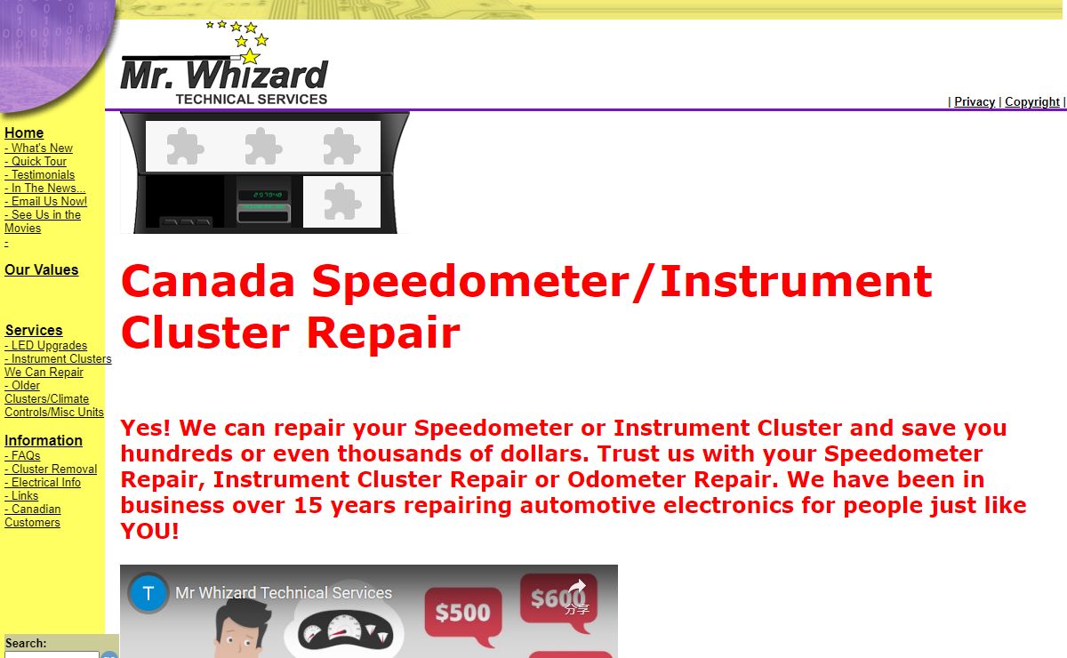 Speedometer Repair | Instrument Cluster Repair | Odometer Repair | Mr. Whizard