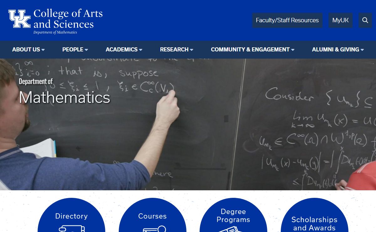 Mathematics | University of Kentucky College of Arts & Sciences