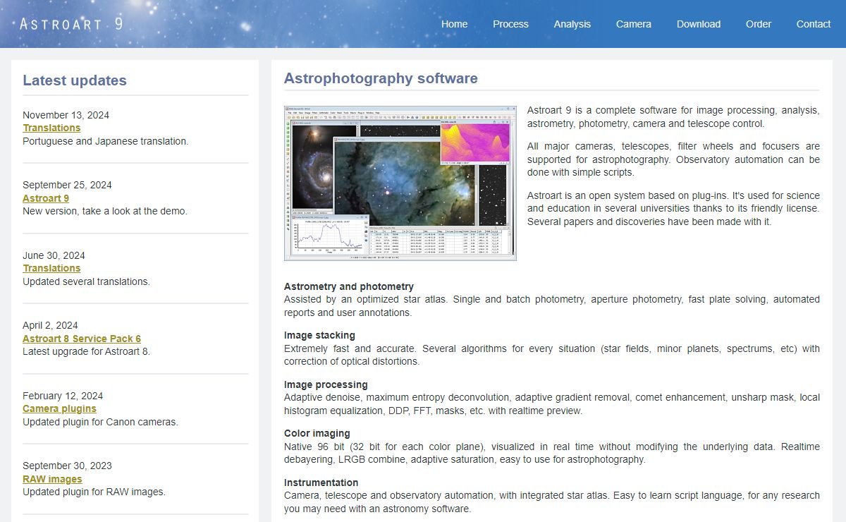 Astroart software