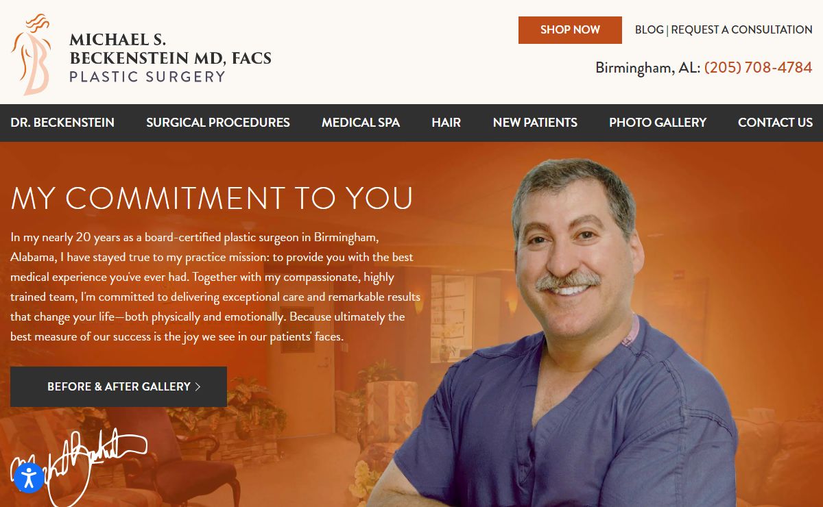 Cosmetic Plastic Surgeon Birmingham & Montgomery, AL | Dr. Michael Beckenstein