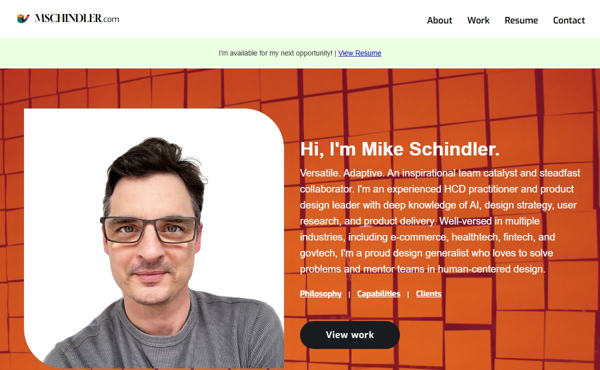 Mike Schindler - UX Design & Strategy | mschindler.com