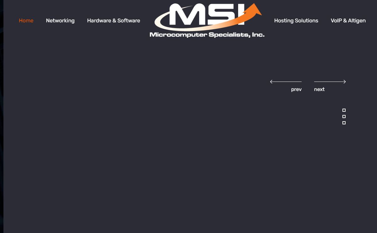 MSI – Microcomputer Specialists – IT is our Business