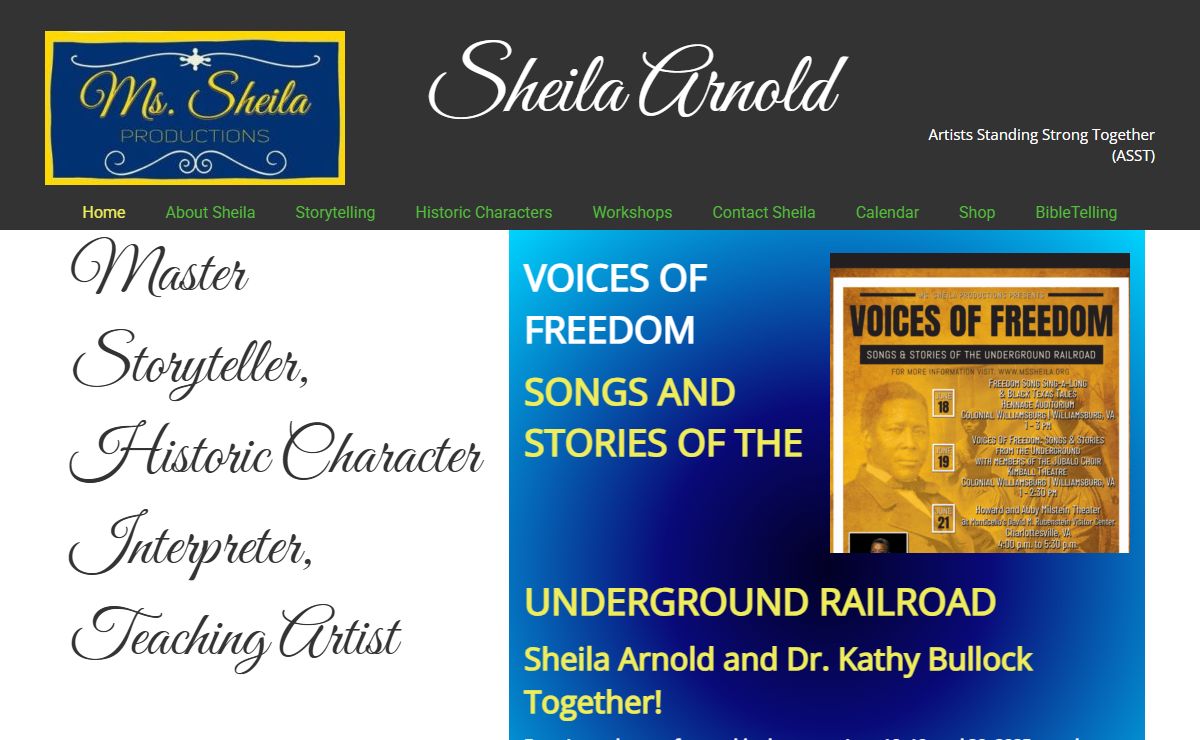 Storytelling, Historical Characters, Workshops, Storytelling, Historical Characters, Workshops, History Alive, Social Justice Stories, Folktales, Fairy Tales, Ms. Sheila, Artists Standing Strong Together, Stories, Storyteller, Classroom Events, School Programs, Training, Jack Tales, Advocacy, Festivals, Arts Events, Historic events, History, Arts Learning, Arts in Schools,