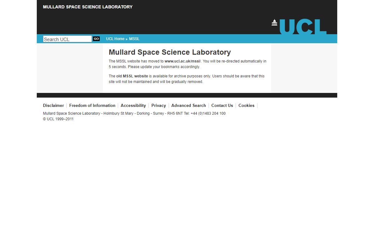 UCL Department of Space & Climate Physics - Mullard Space Science Laboratory