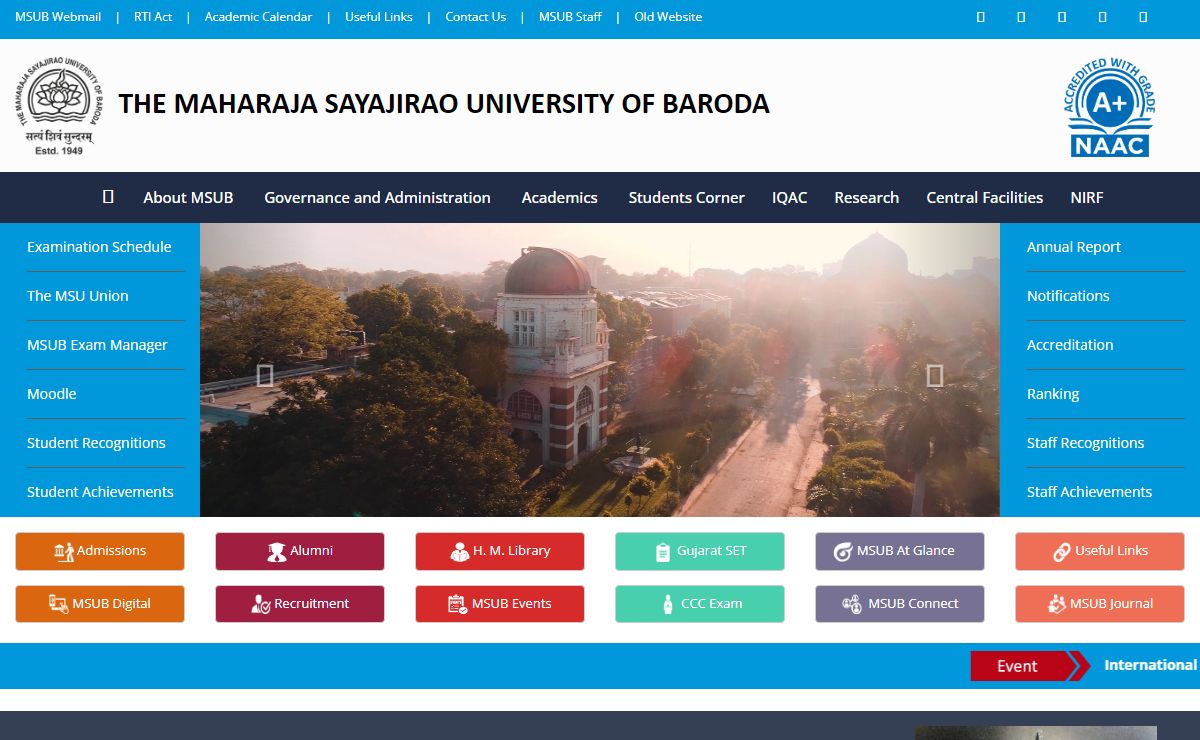 The Maharaja Sayajirao University of Baroda