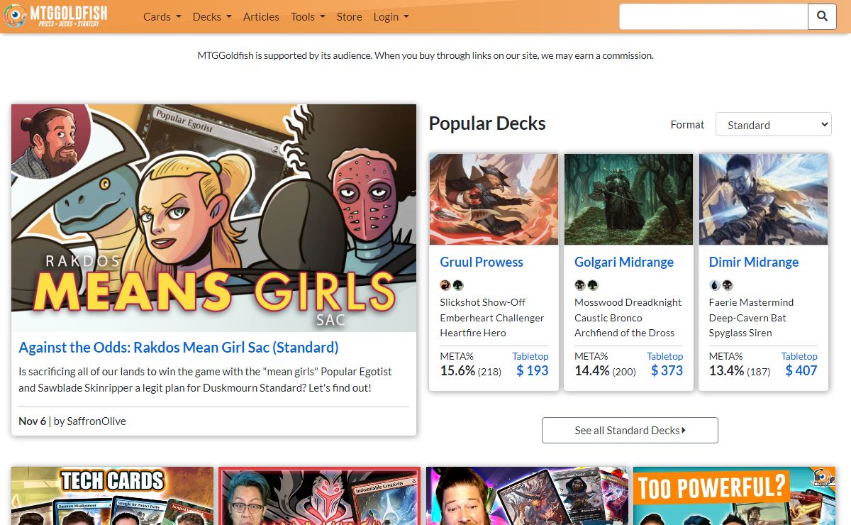 MTGGoldfish - Magic the Gathering Prices, Decks and Strategy