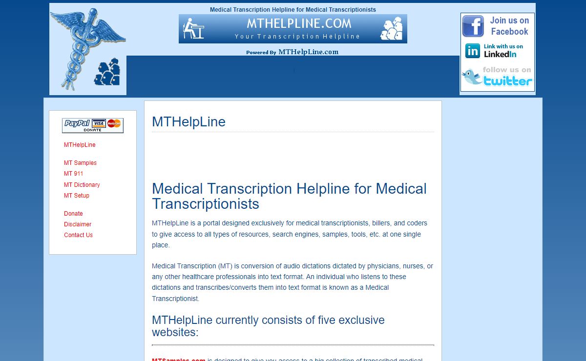 Medical Transcription Helpline
