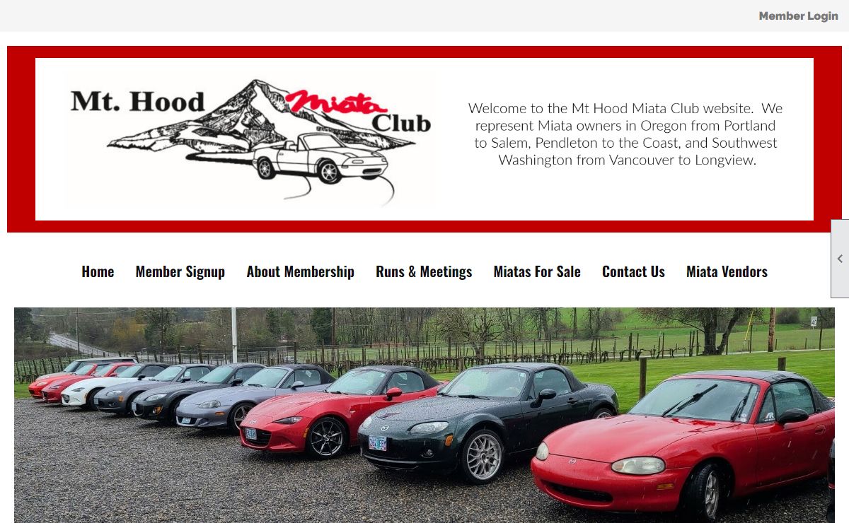 Home - Mt Hood Miata Club