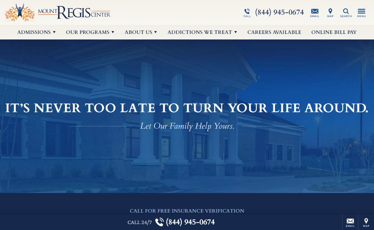 Effective Drug & Alcohol Residential Addiction Treatment | Salem, VA | Mount Regis Center