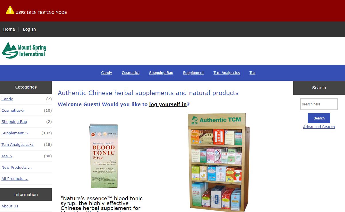 Authentic Chinese herbal supplements and natural products