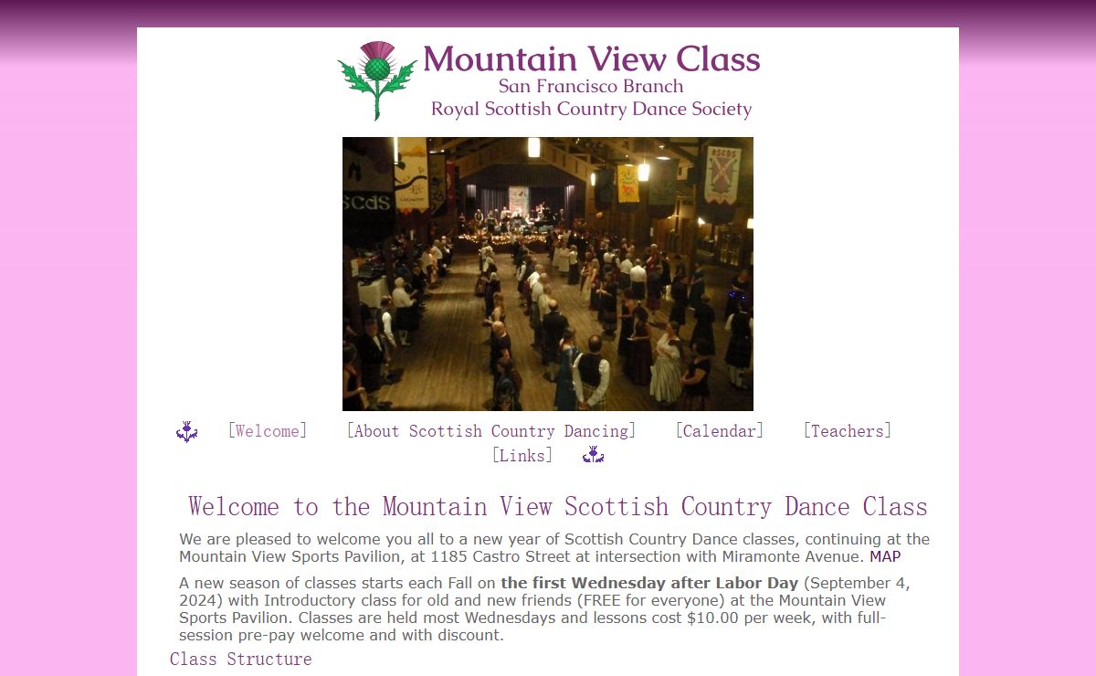 Scottish Country Dance, Mtn. View Class