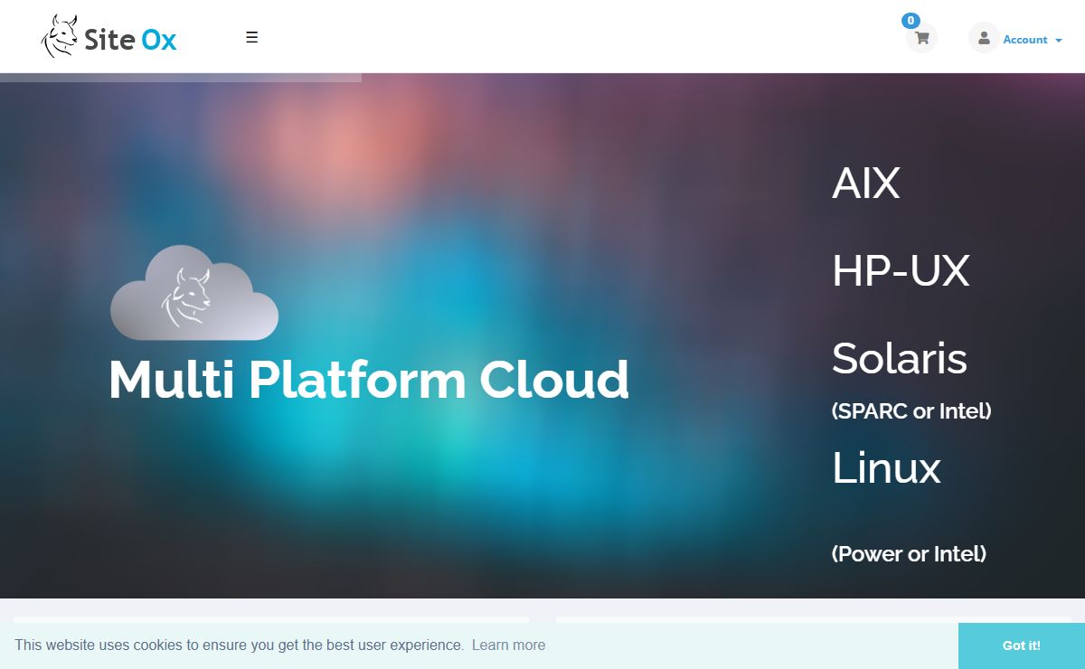 Site Ox (AIX/Solaris/HP-UX/Linux/Cloud/Leasing/Hosting) - Home