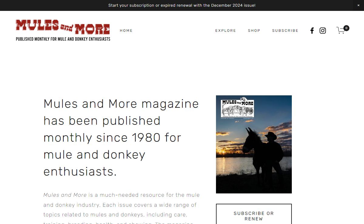Mules and More Magazine
