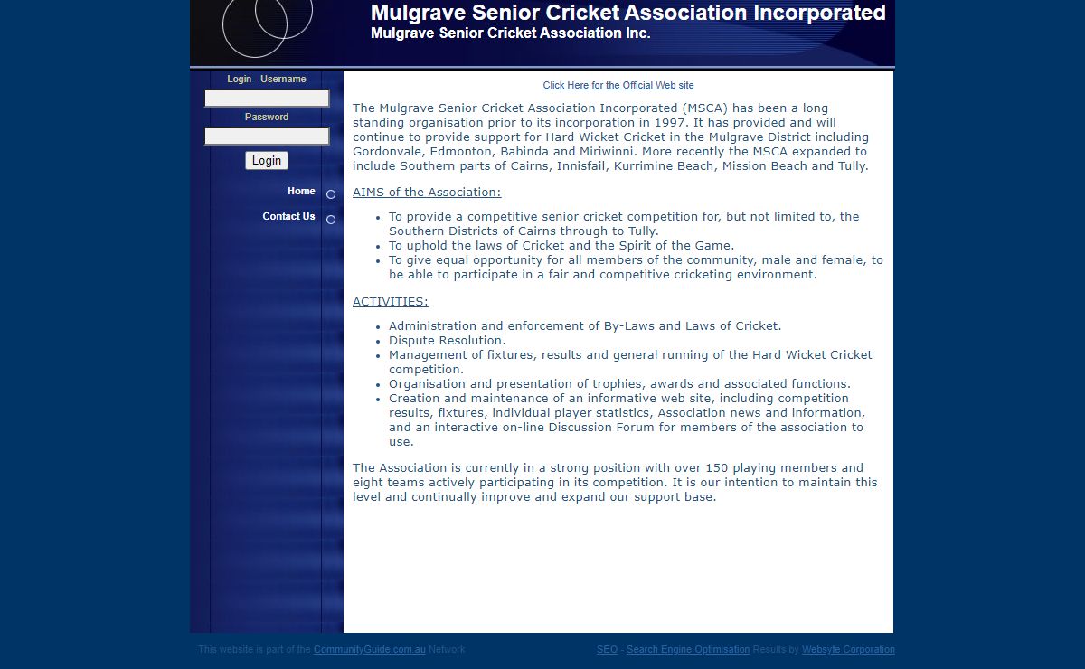 Mulgrave Senior Cricket Association Incorporated - Mulgrave Senior Cricket Association Inc.