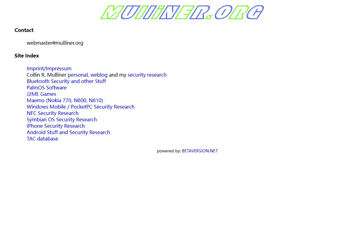 Welcome to MUlliNER.ORG/NET