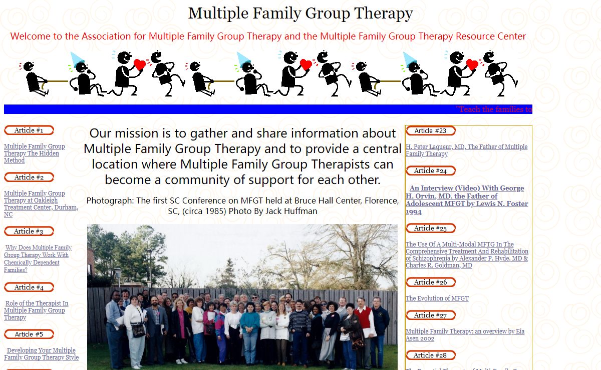 Multiple Family Group Therapy