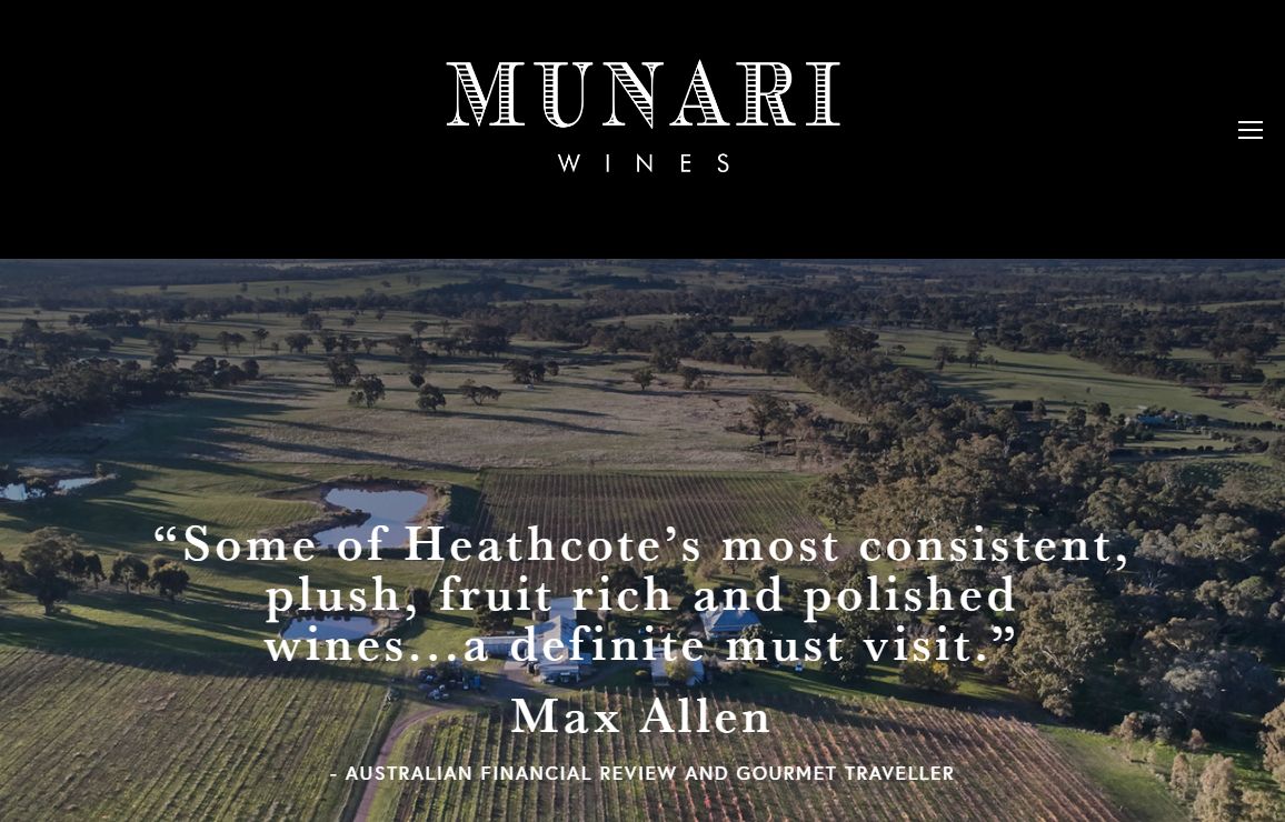 Munari Wines | Award Winning Cellar Door in Heathcote