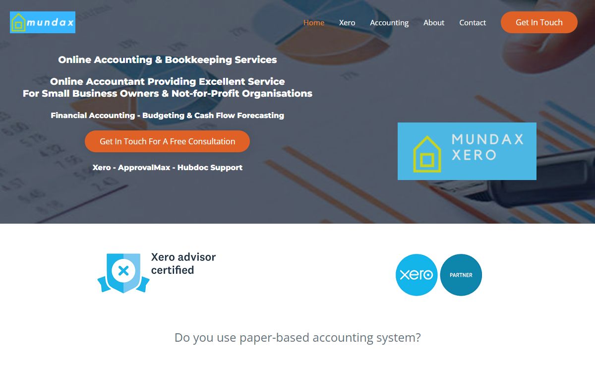 Mundax – Xero Virtual Accountant – Xero Online Accounting & Bookkeeping Services