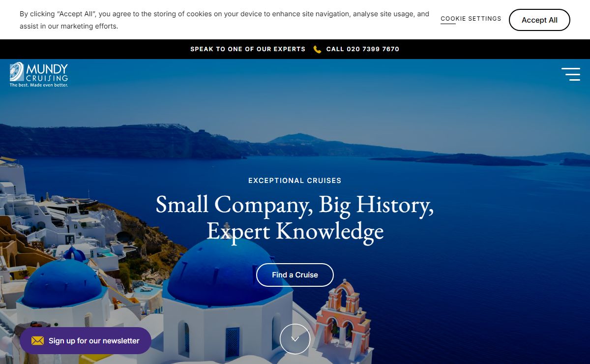 The Luxury Cruise Specialists | Luxury Small Ship Cruises | Mundy Cruising