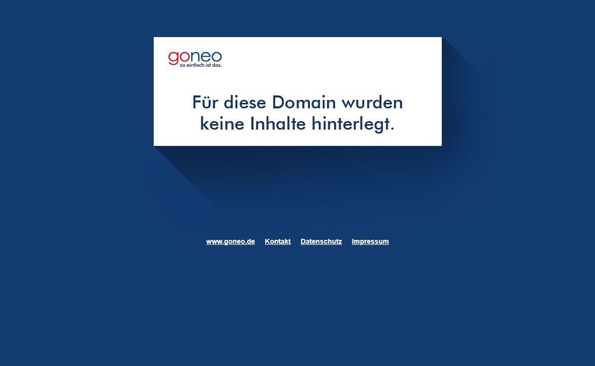 Für diese Domain wurden keine Inhalte hinterlegt.
