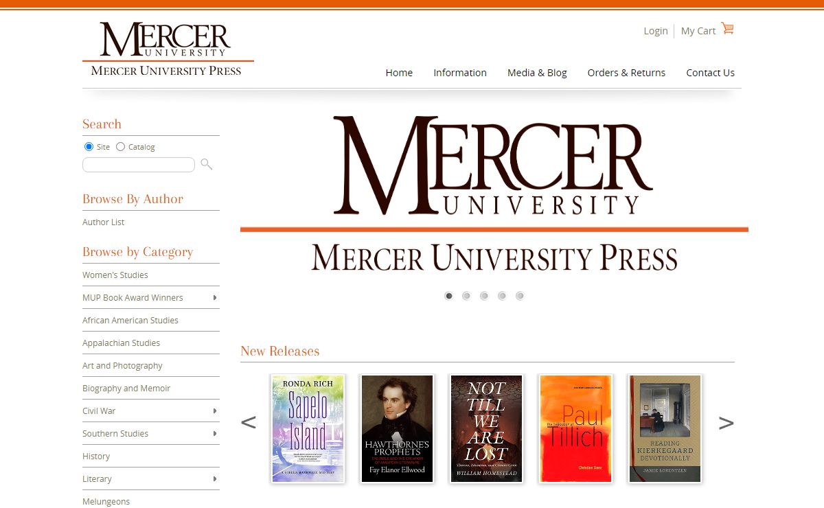 Mercer University Press: Home Page