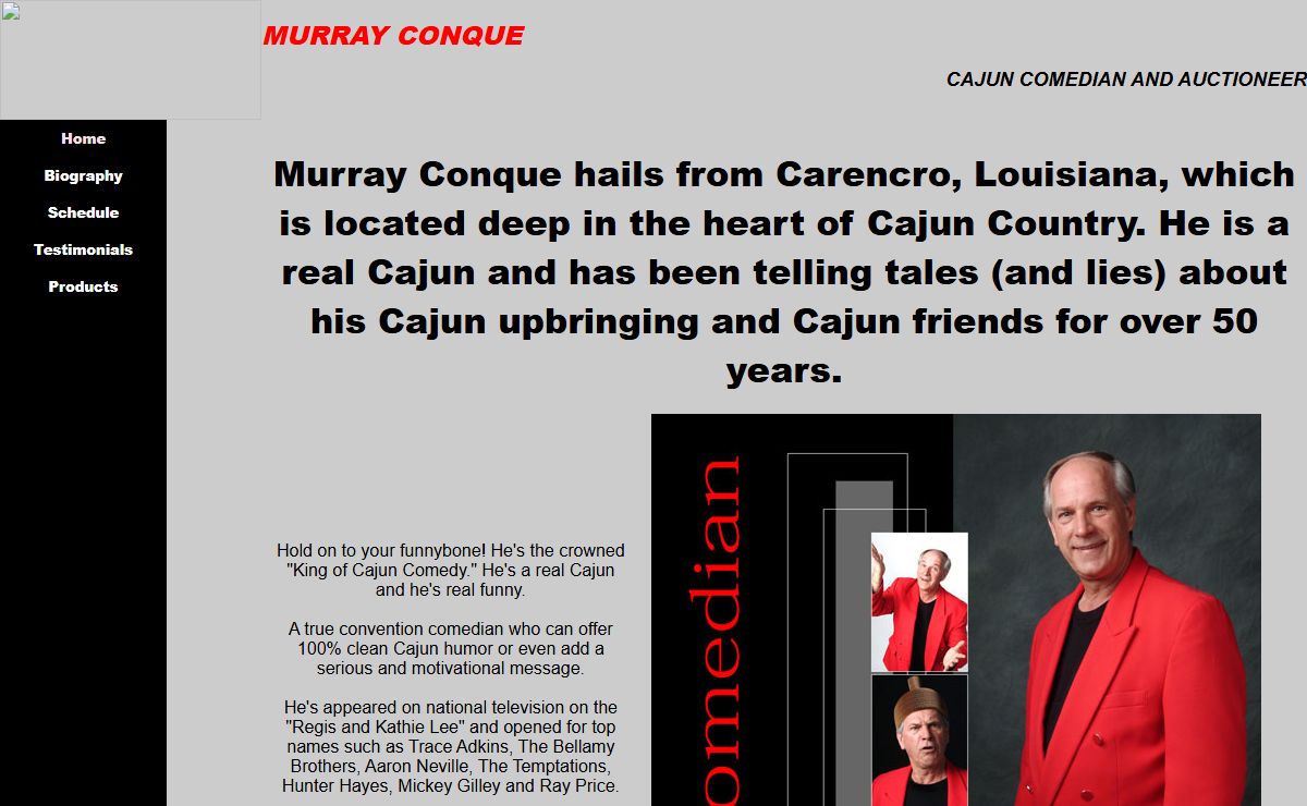 Murray Conque Cajun Comedian Louisiana