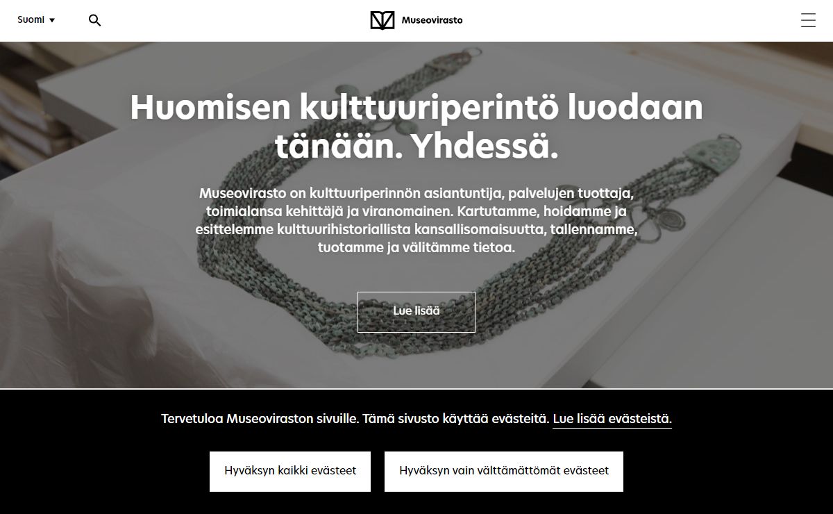 Huomisen kulttuuriperintö luodaan tänään. Yhdessä. - Museovirasto