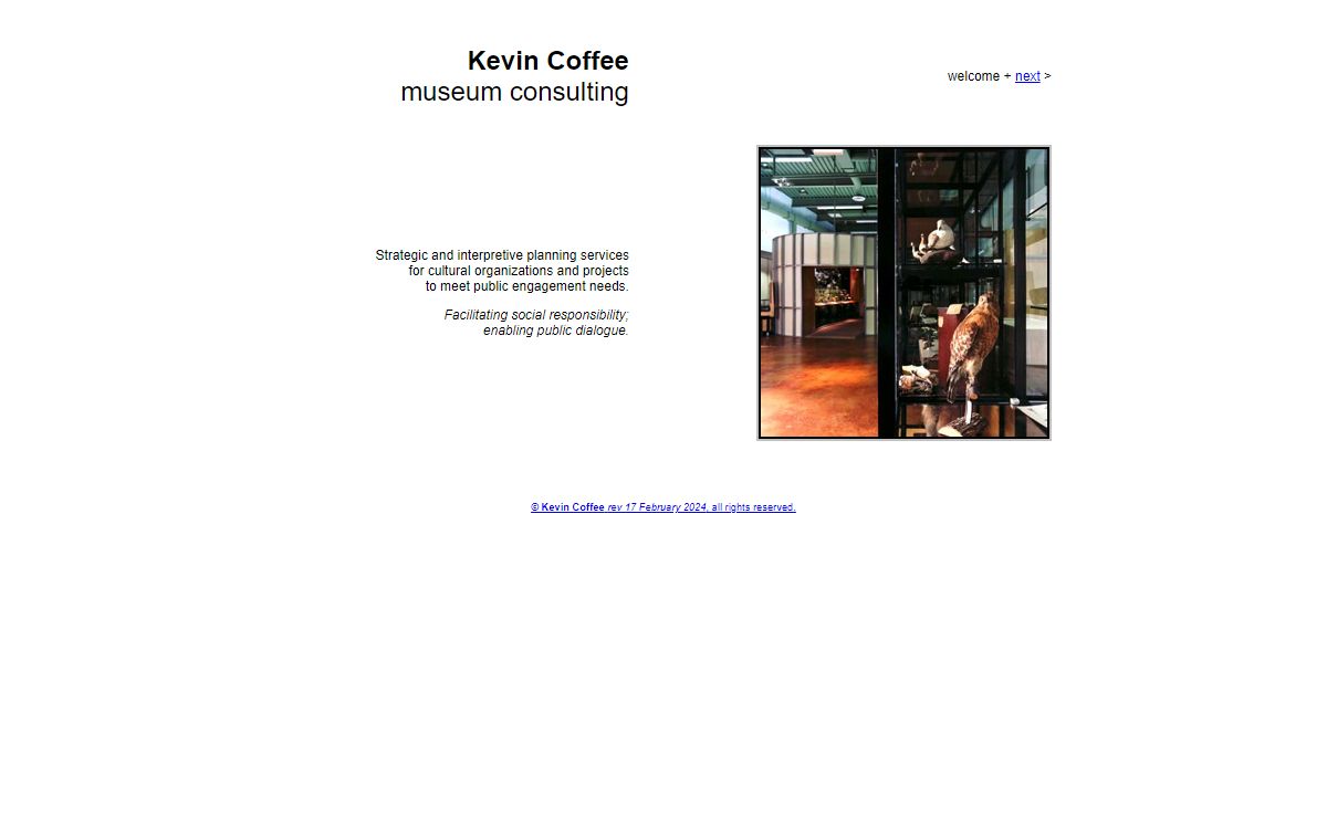 Kevin Coffee museum consulting