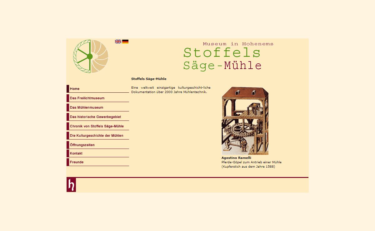 Willkommen beim Museum in Hohenems - Stoffels Säge-Mühle