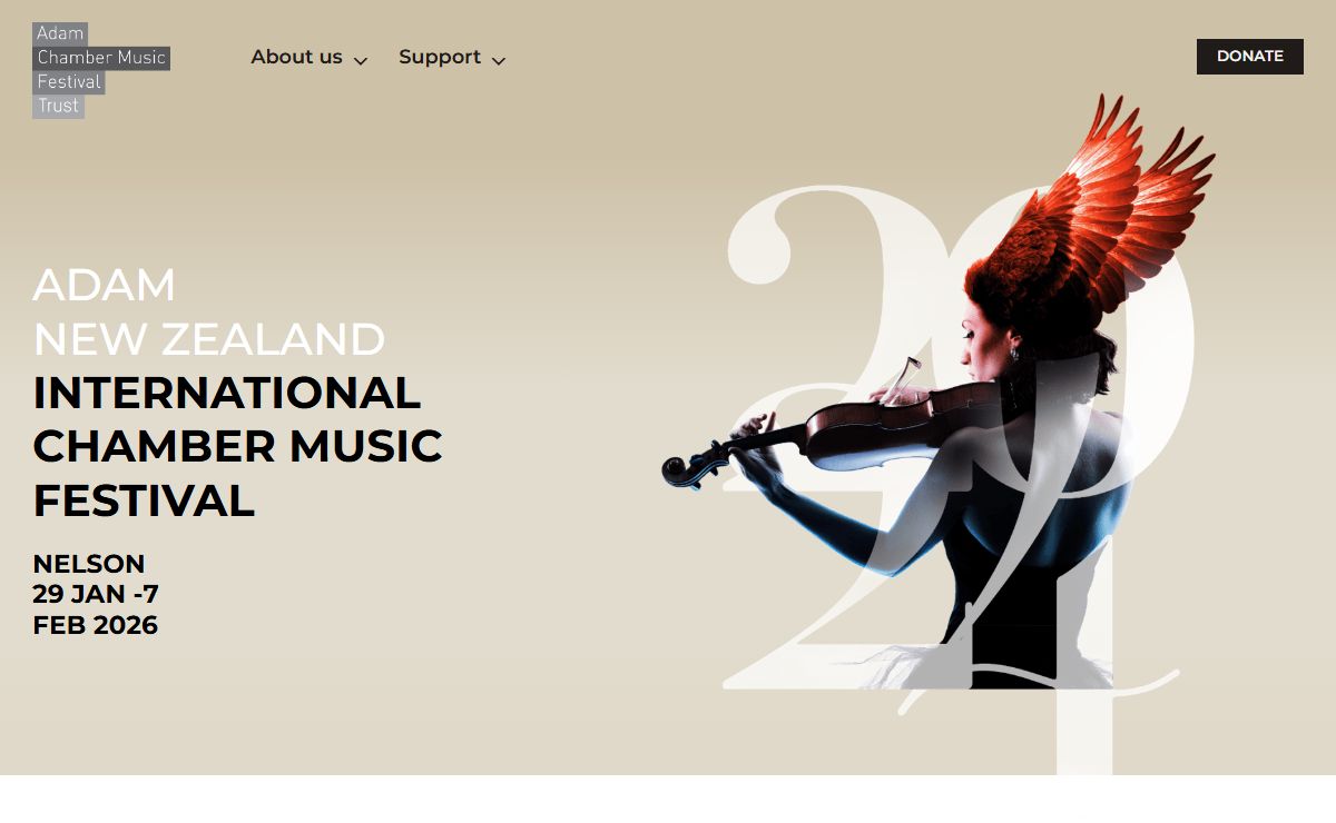 Adam Chamber Music Festival, international chamber music in Nelson NZ