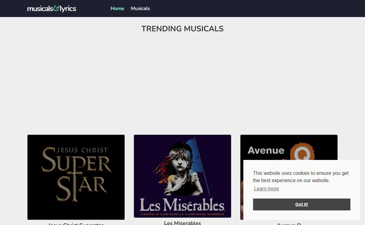 Musicals & Lyrics - Lyrics For The West End Musicals