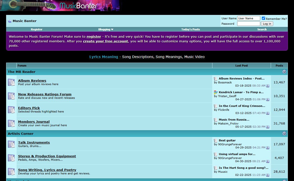 Music Banter - The Internet's Top Music Community