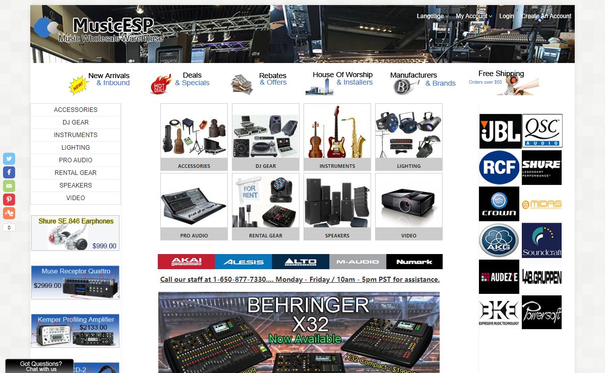 MusicESP | Pro Audio Sound Equipment