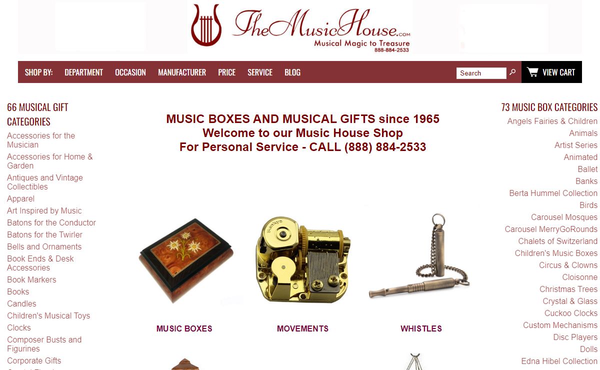 Music Boxes And Musical Gifts Since 1965 | The Music House