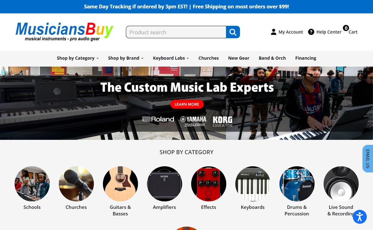 MusiciansBuy.com - Music Instruments, Piano Labs, Sound and Audio gear