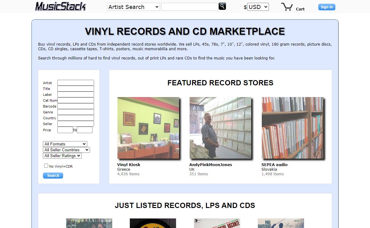 Buy Vinyl Records, LPs and CDs - MusicStack