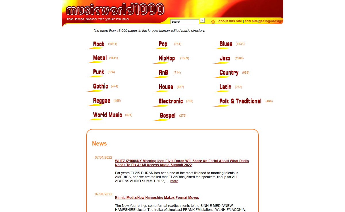 musicworld1000 - free music search directory